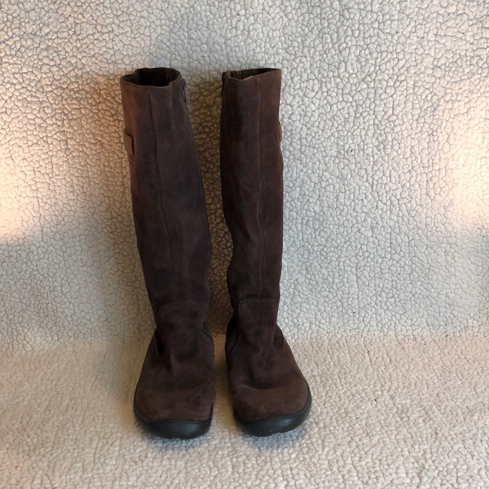 Smartwool suede zipper boot w crepe sole